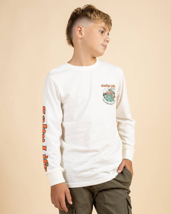 Salty Life Boys' Reel Zone Long Sleeve T-Shirt for Mens