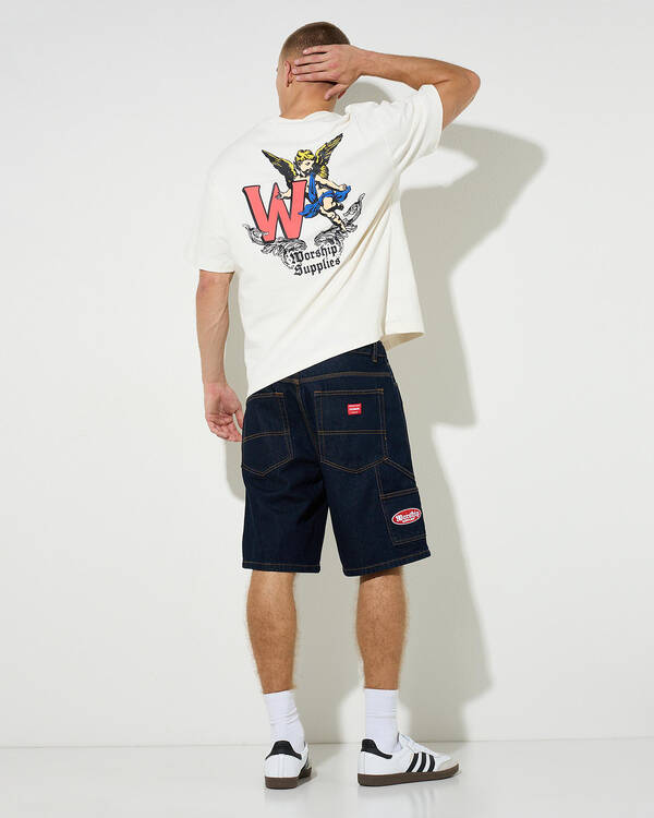 Worship Supplies Carpenter Jean Shorts for Mens