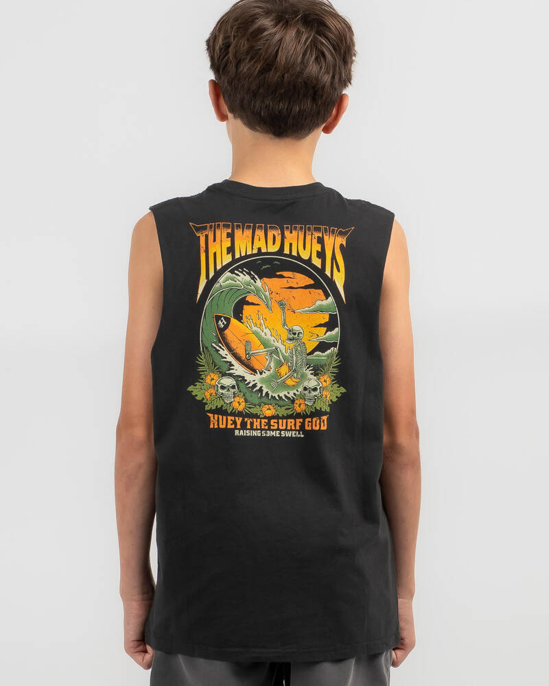 The Mad Hueys Boys' Raising Swell Muscle Tank for Mens