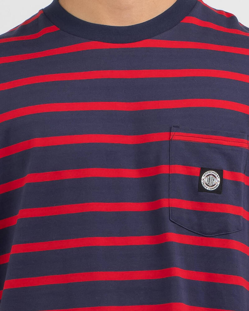 Independent BTG Summit Stripe Pocket T-Shirt for Mens