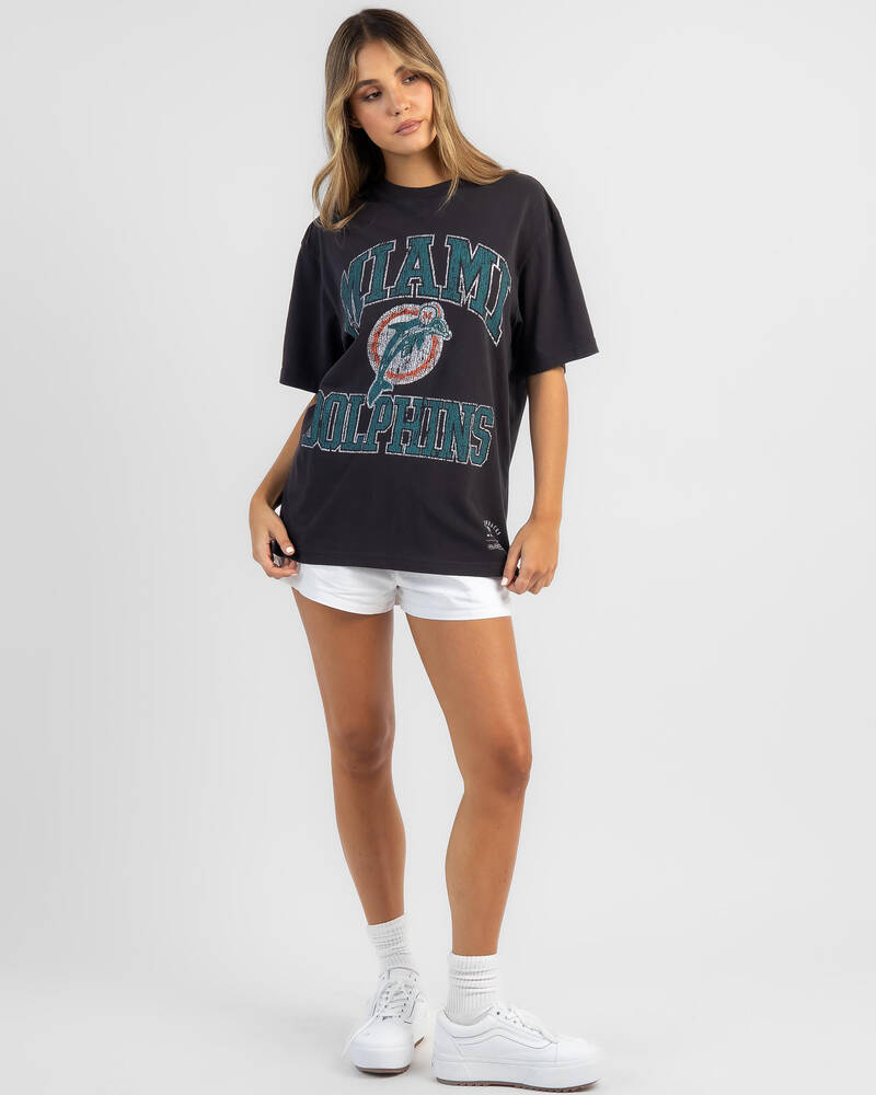 Mitchell & Ness Miami Dolphins Ivy Arch T-Shirt for Womens
