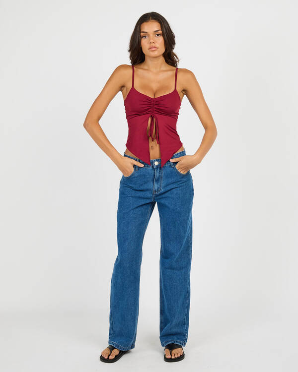 Ava And Ever Jess Split Front Top for Womens