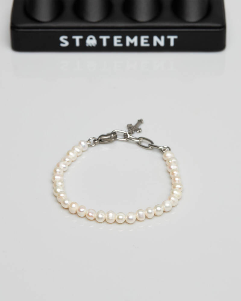 Statement Collective 5MM Pearl Bracelet for Mens