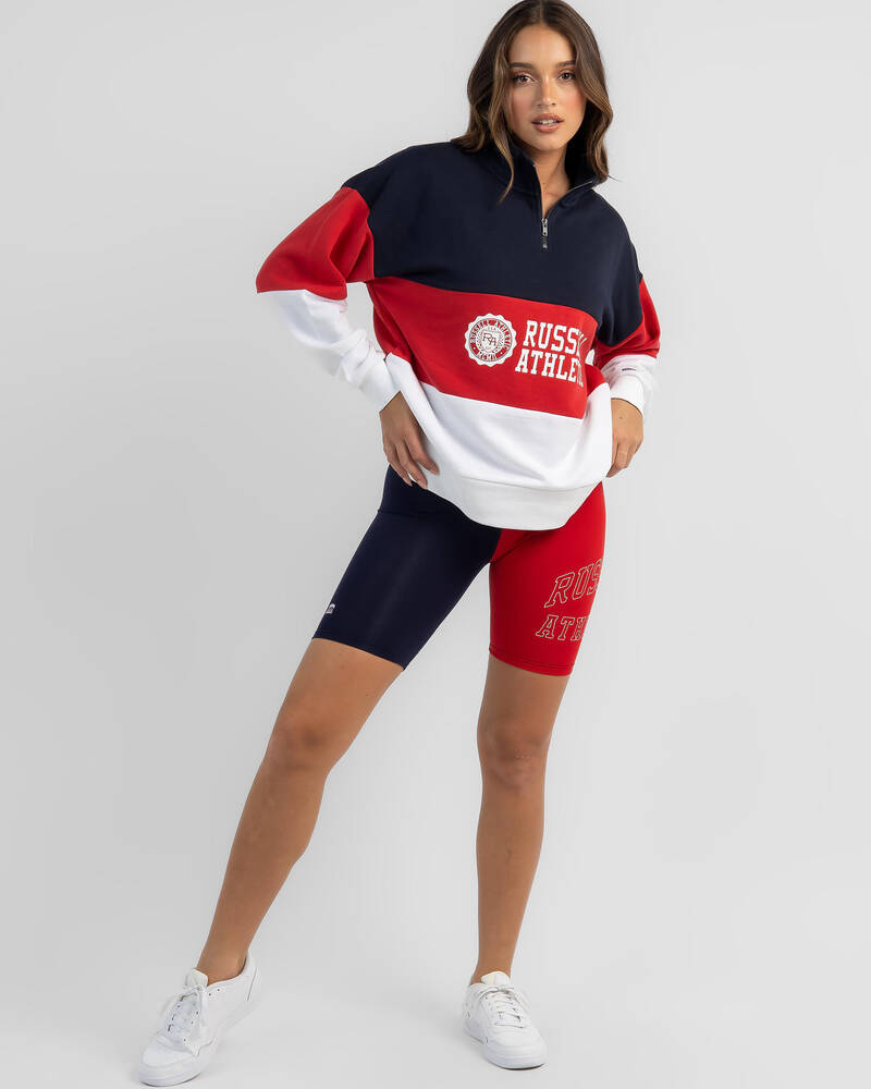 Russell Athletic Tri Americana Zip Through Sweatshirt for Womens