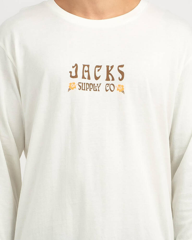 Jacks Tropical Long Sleeve T-Shirt for Mens