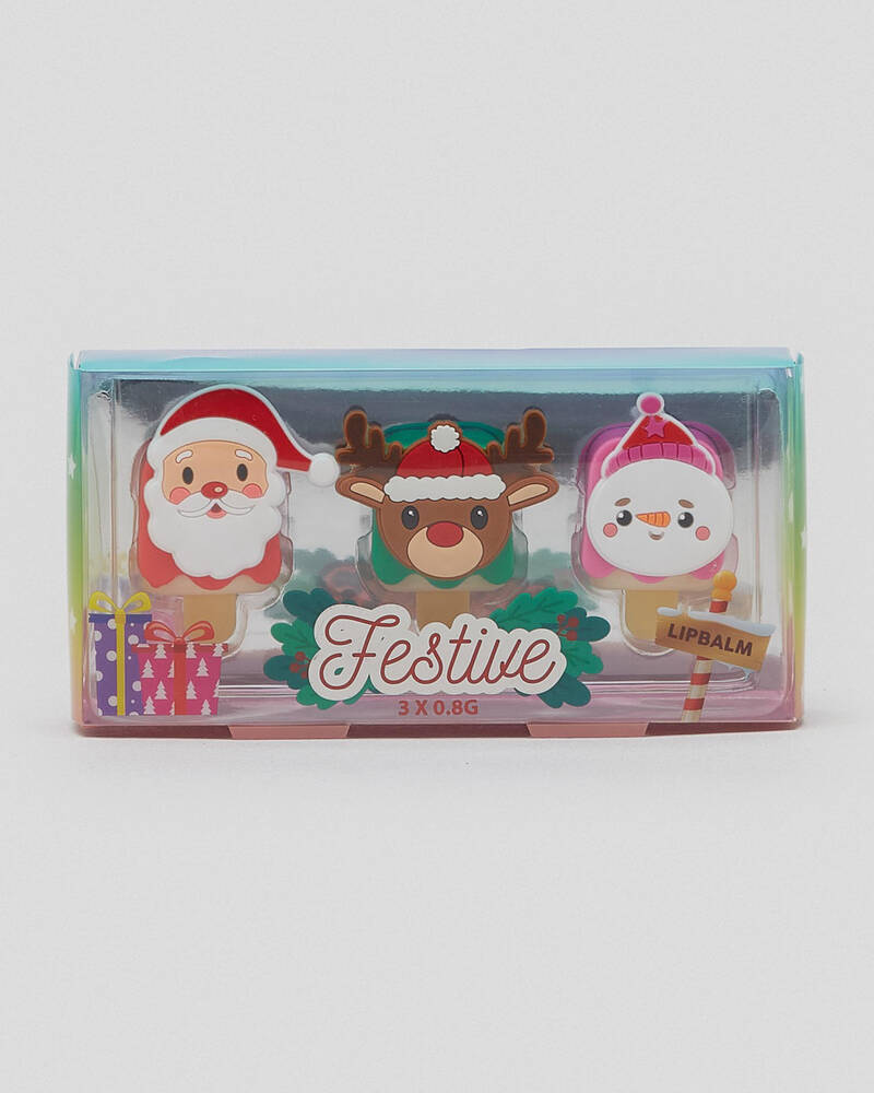 Get It Now Festive Lip Pop Balm Pack for Womens