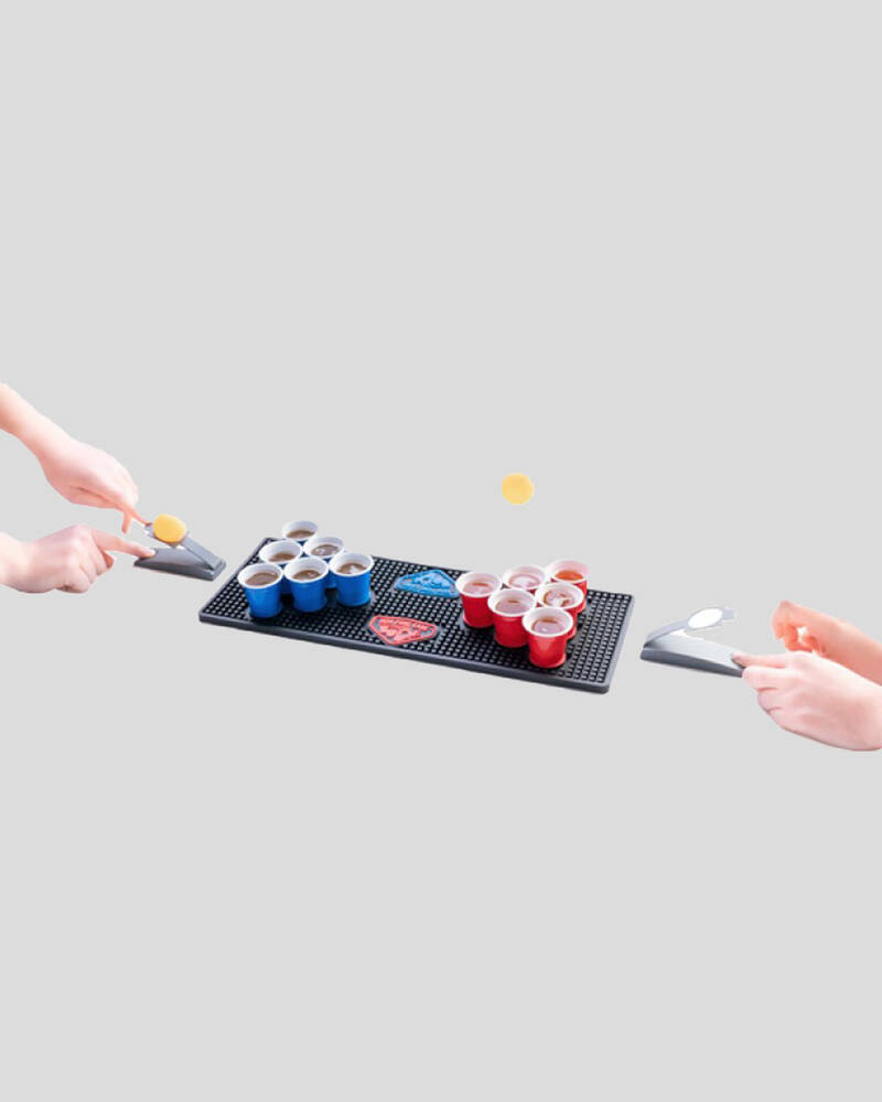 Get It Now Drinking Game Bar Mat Beer Pong for Mens