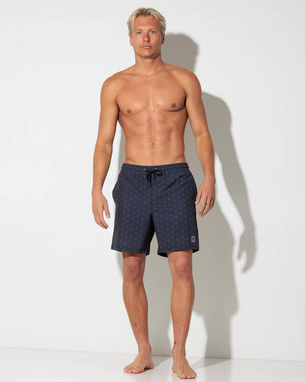 Jacks Kaleidoscope Elastic Waist Board Shorts for Mens