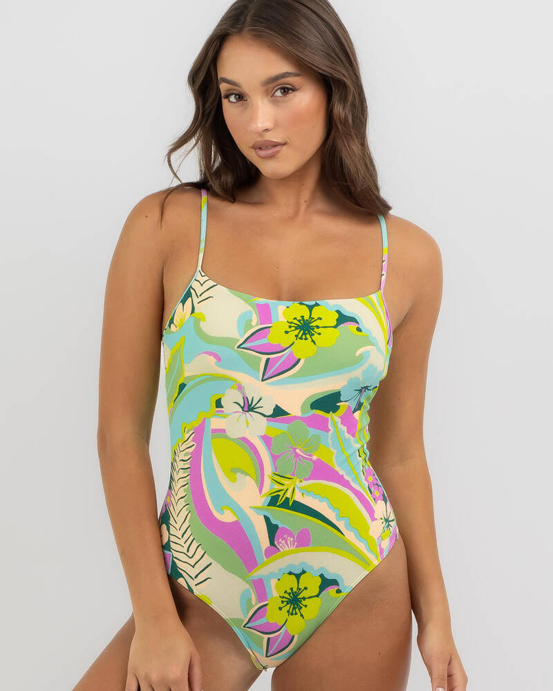 Roxy Rave Wave One Piece Swimsuit for Womens