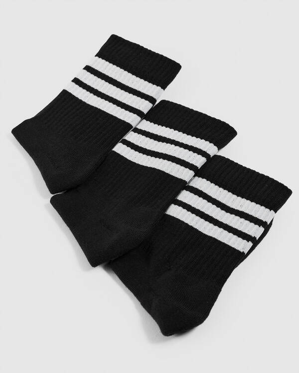adidas Kids' 3S C CRW 3 Pack Socks for Unisex