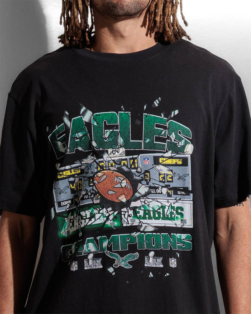 Mitchell & Ness Eagles Smashed Scoreboard T-Shirt for Mens