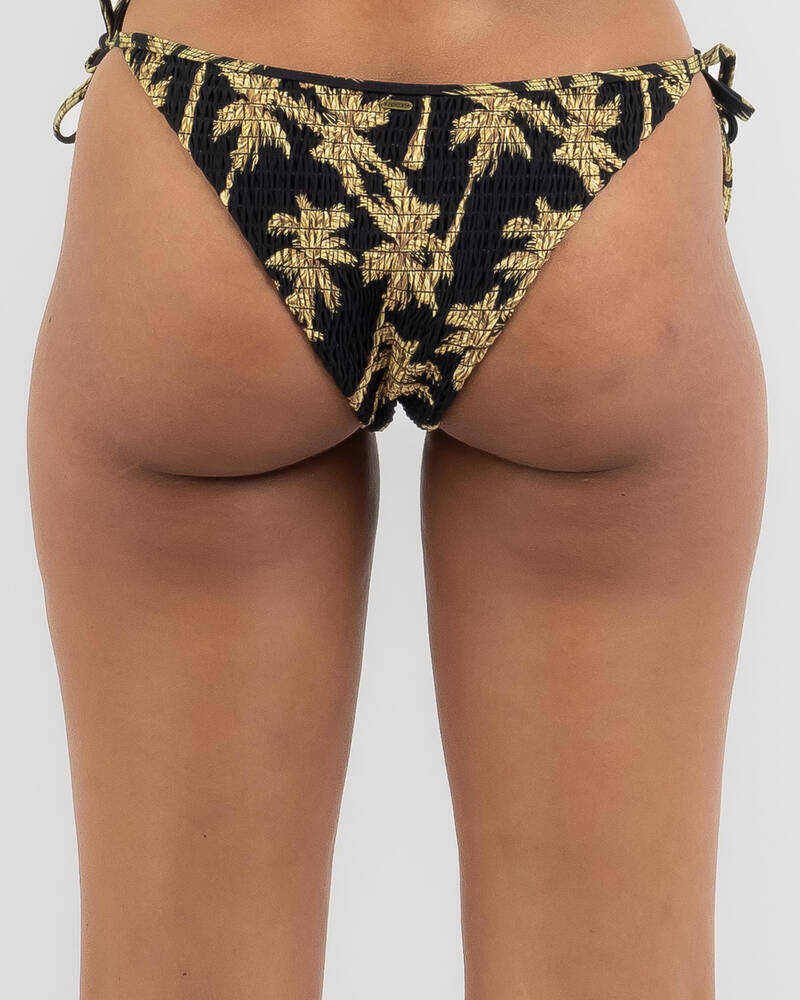 Rip Curl Kindred Palms Shirred Tie Side Bikini Bottom for Womens