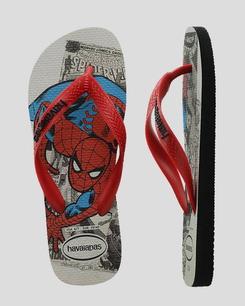 Havaianas Kids' Top Marvel Classics Spiderman Thongs for Mens