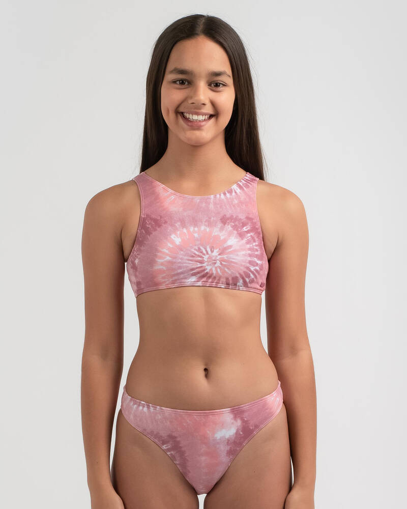 Roxy Girls' Colors Reflection Crop Bikini for Womens