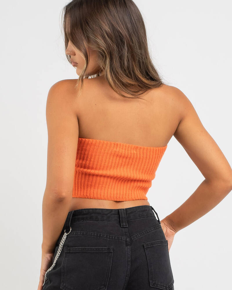 Luvalot Warm It Up Knit Tube Top for Womens