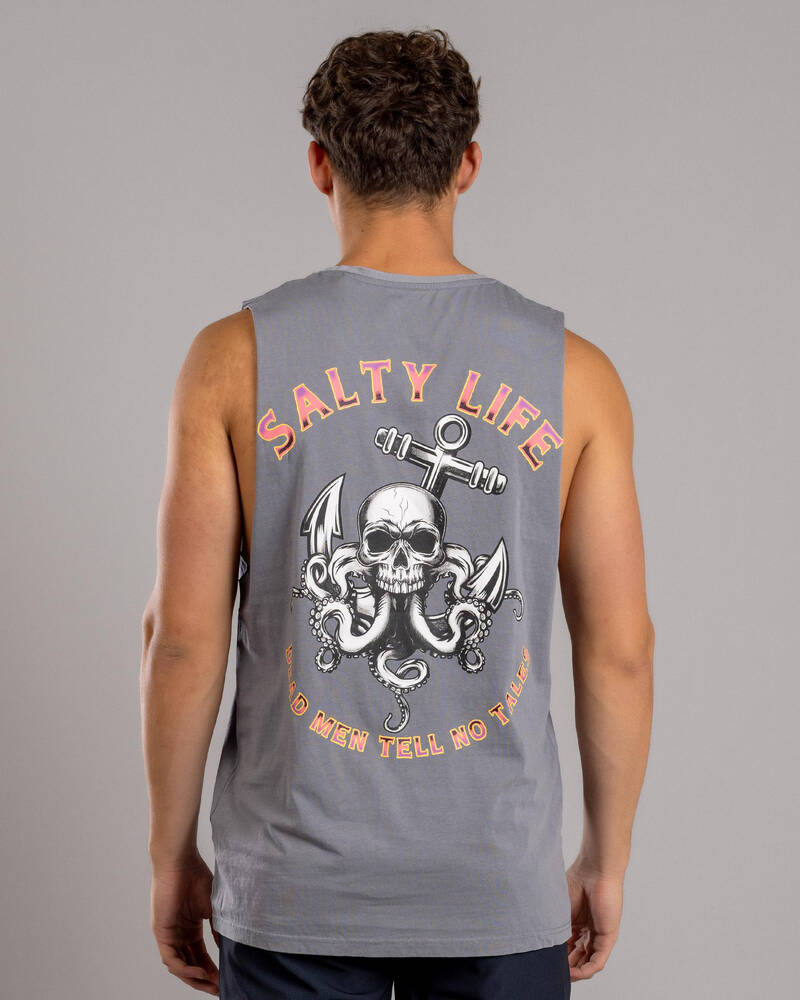Salty Life Dark Grasp Muscle Tank for Mens