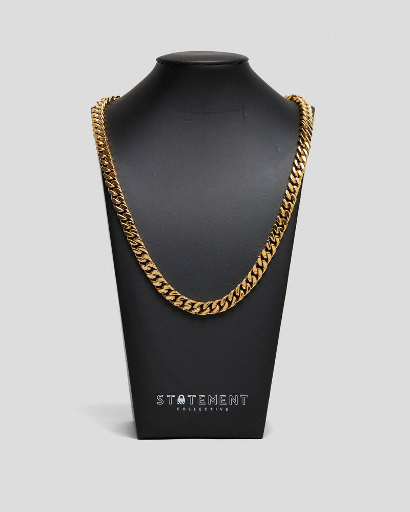 Statement Collective 9MM Cuban Chain Necklace for Mens