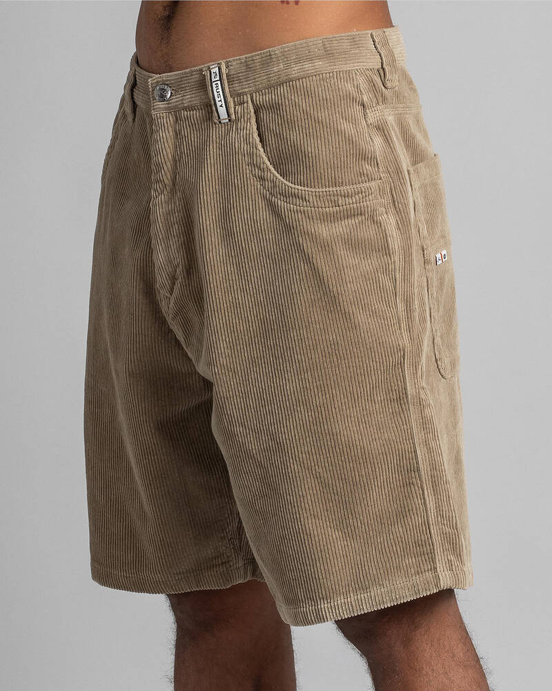 Rusty Flip Daddy Cord Shorts for Mens
