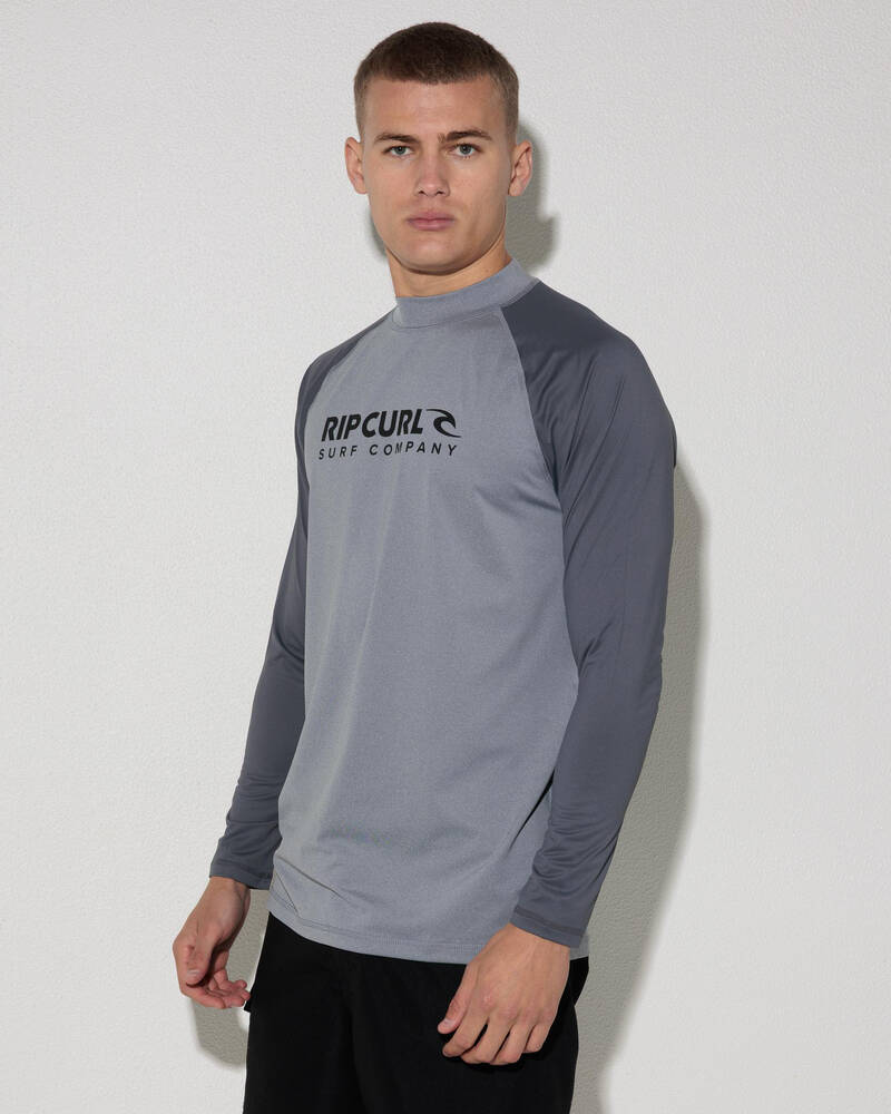 Rip Curl Shock Long Sleeve Rash Vest for Mens