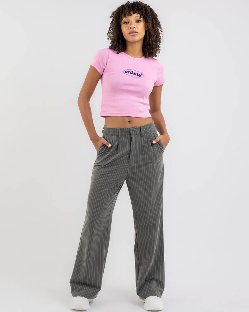 Stussy Soul Rib Baby Tee for Womens