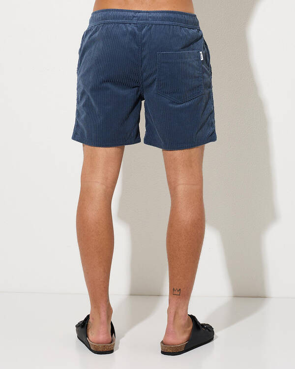 Skylark Ridge Cord Elastic Waist Shorts for Mens