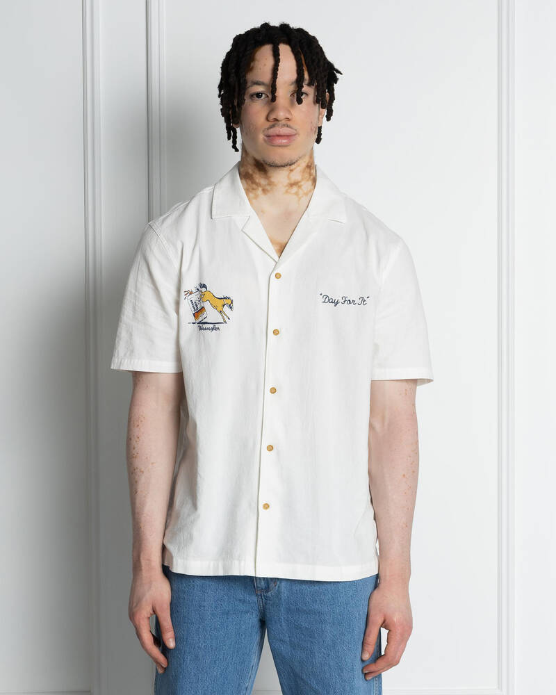 Wrangler Better Beer Day For It Short Sleeve Shirt for Mens