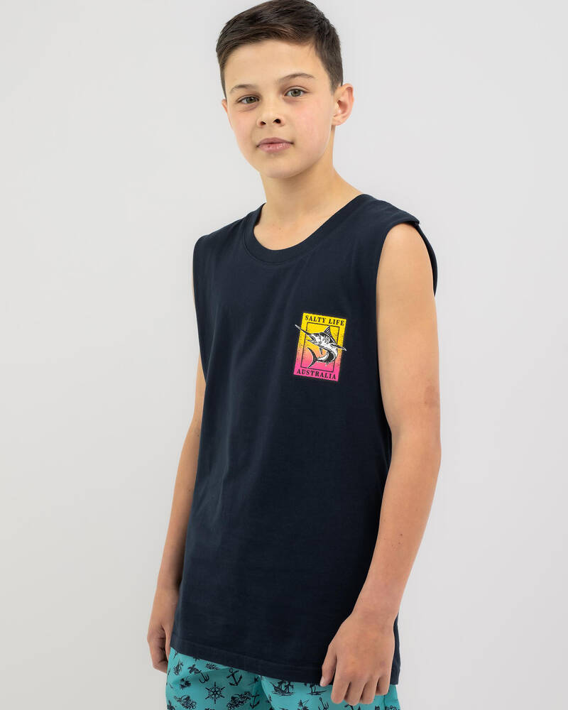 Salty Life Boys' Elusive Muscle Tank for Mens