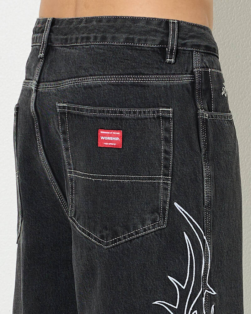 Worship Supplies Pitted Big Dawg Jeans for Mens