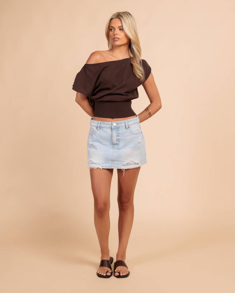 Ava And Ever Levi Off Shoulder Knit Top for Womens