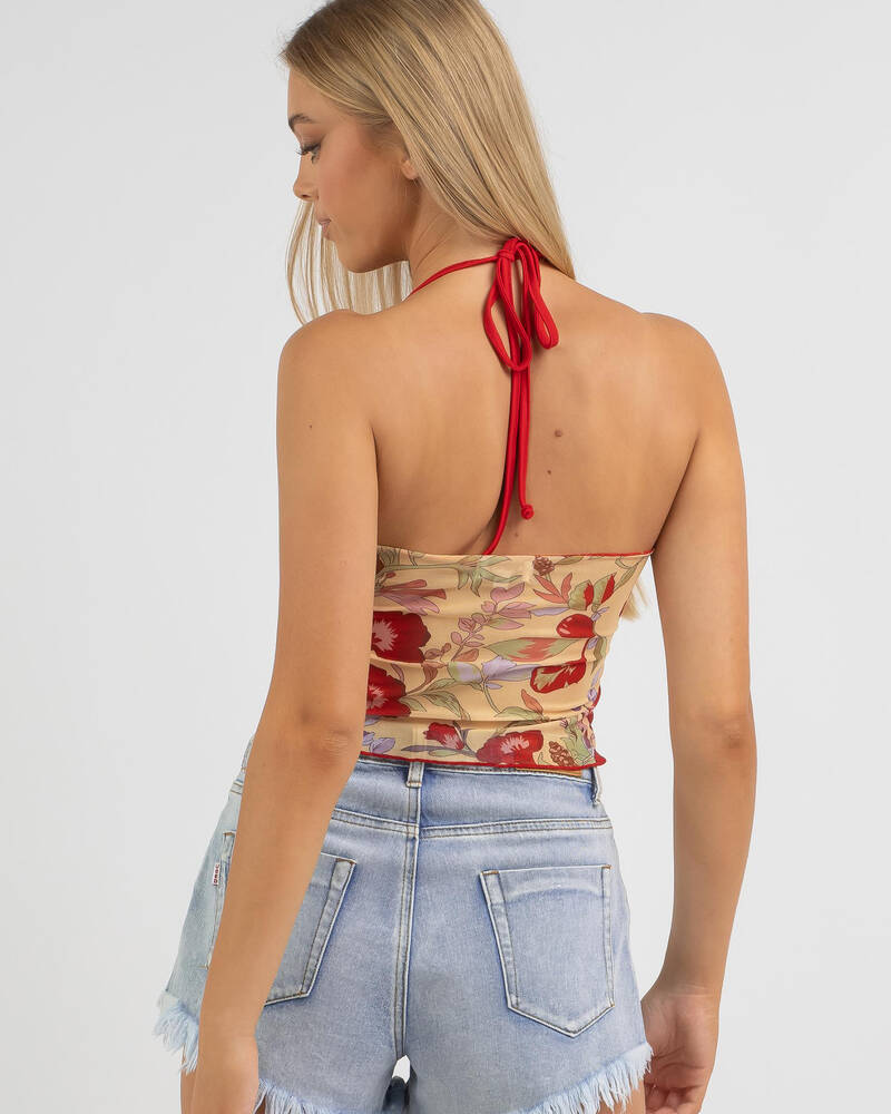 8 Birdies Along The Seine Halter Top for Womens