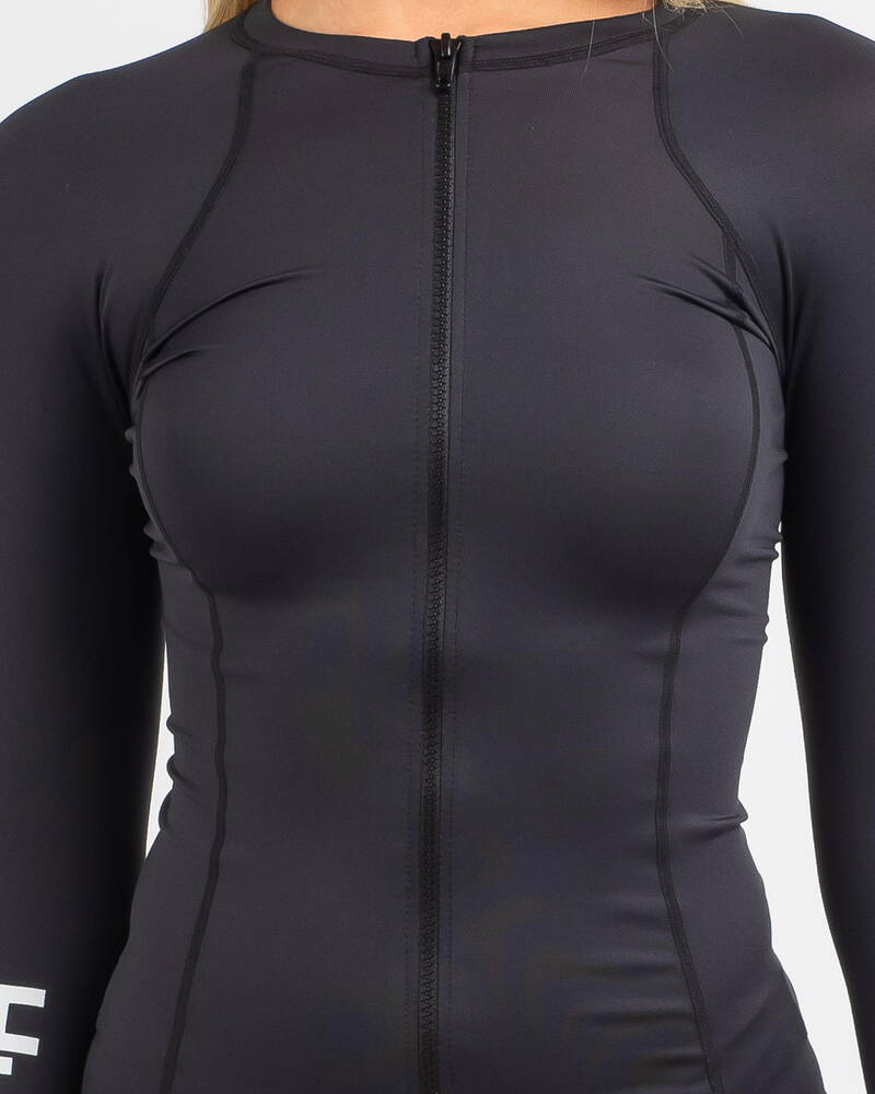 Hurley One And Only Long Sleeve Zip Rash Vest for Womens