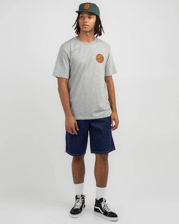 Santa Cruz Oval Stripe Carpenter Shorts for Mens