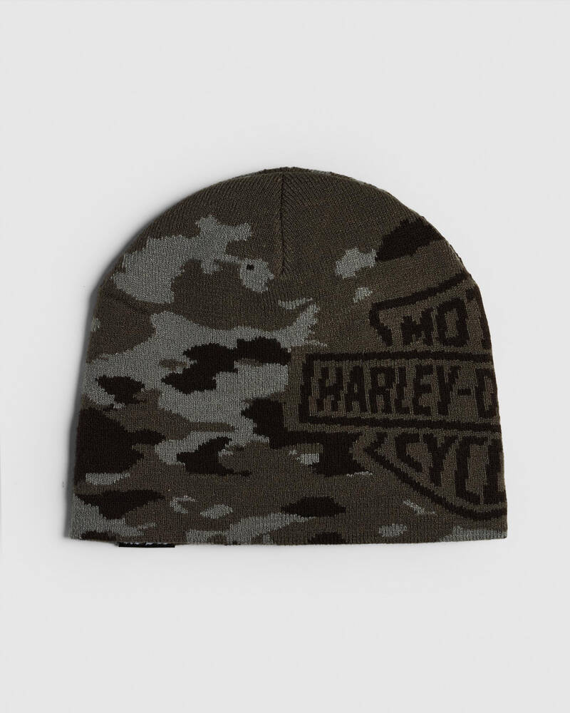 Kiss Chacey Harley Davidson Mileage Skully Beanie for Mens