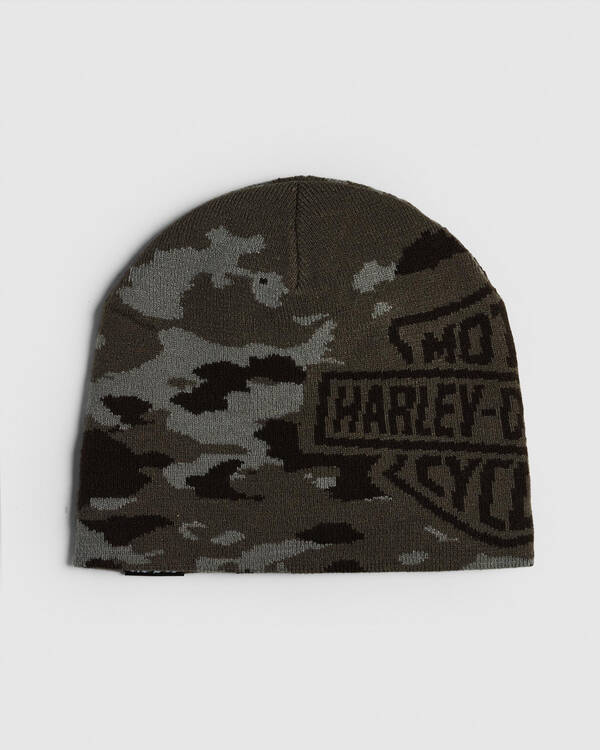 Kiss Chacey Harley-Davidson Mileage Skully Beanie for Mens