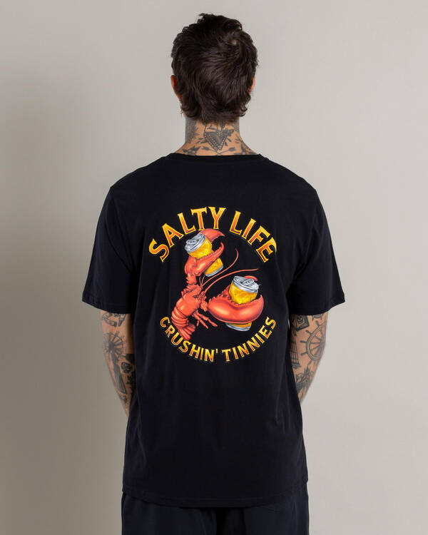 Salty Life Beer Crush T-Shirt for Mens