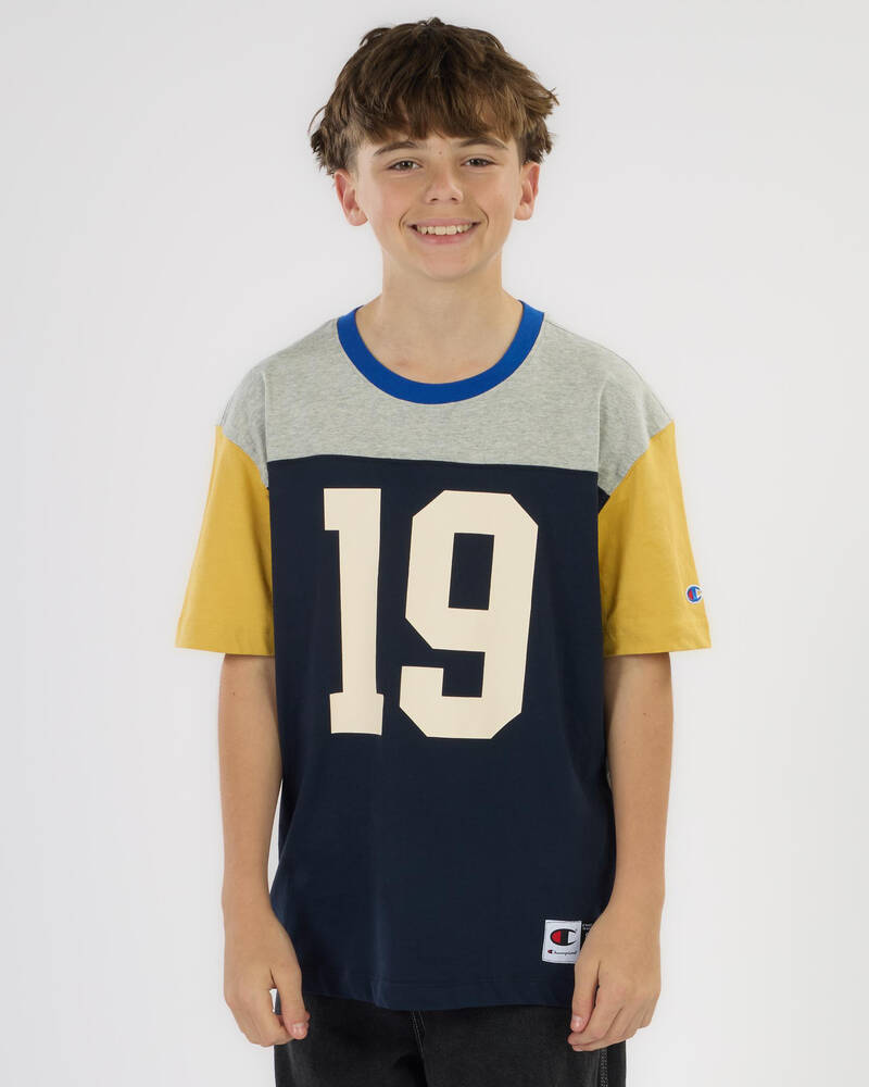 Champion Boys' Colour Block T-Shirt for Mens