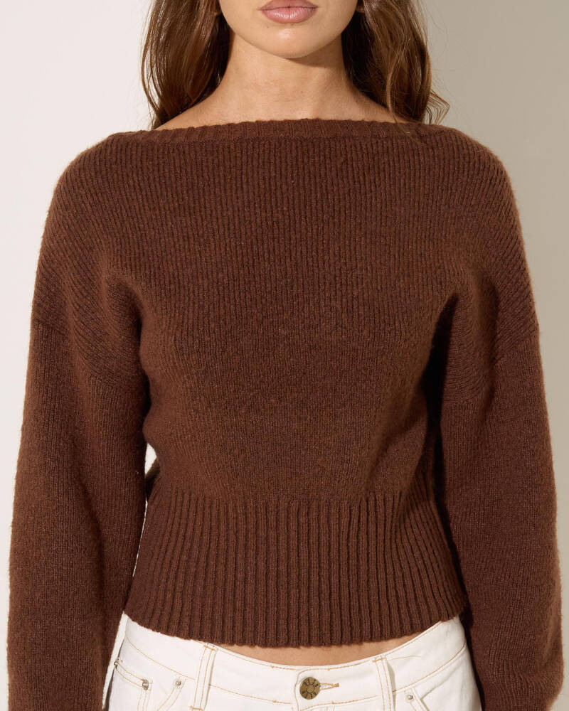 Ava And Ever Lenni Off Shoulder Knit Jumper for Womens