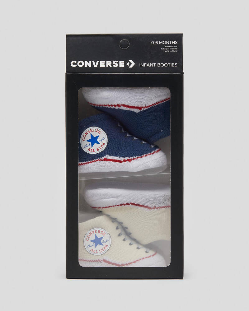 Converse Infant Chuck Taylor Booties 2 Pack for Unisex