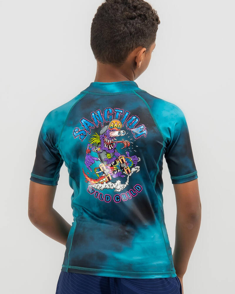 Sanction Boys' Grind Short Sleeve Rash Vest for Mens