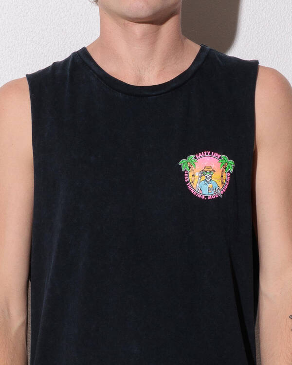 Salty Life Flip Flop Fuel Muscle Tank for Mens