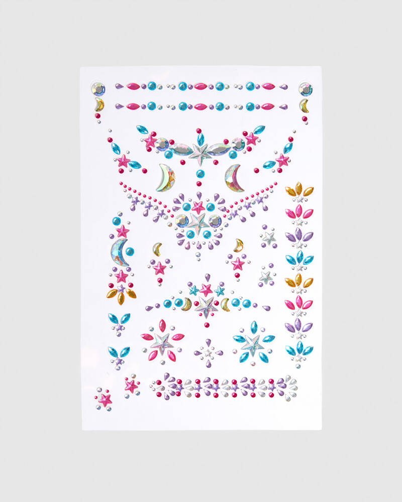 Nebulous Stars Body Gem Tattoo for Womens