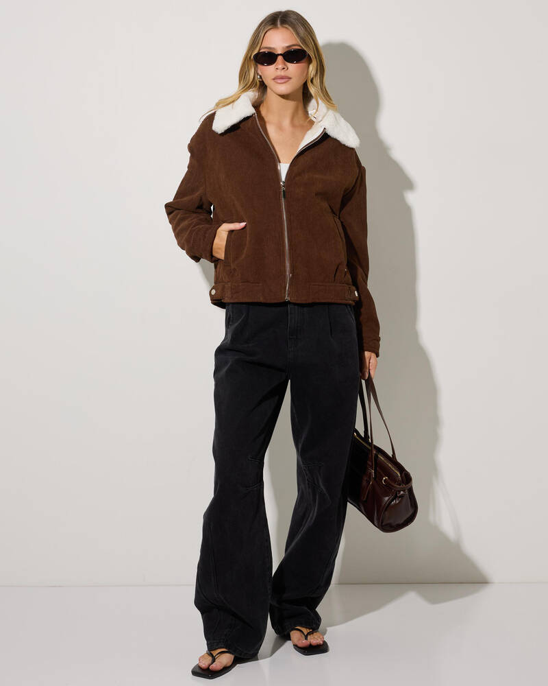 Ava And Ever Wolf Cord Jacket for Womens