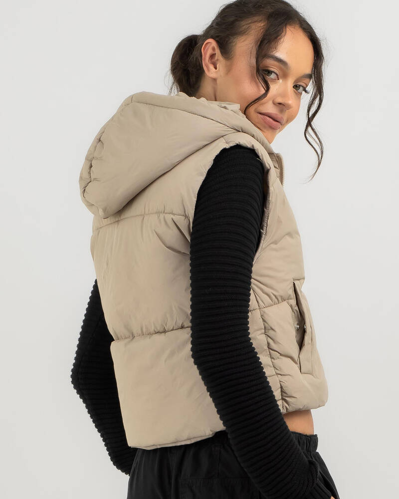 Ava And Ever Icy Hooded Puffer Vest for Womens