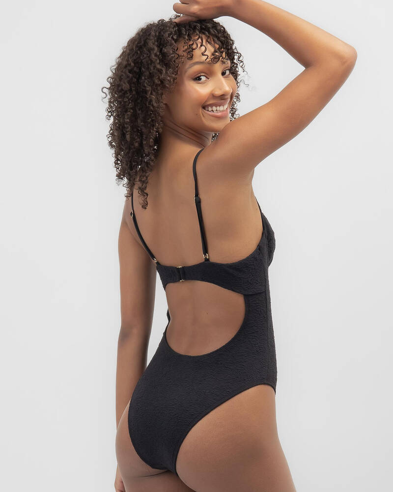 Rusty Sandalwood Balconette One Piece Swimsuit for Womens