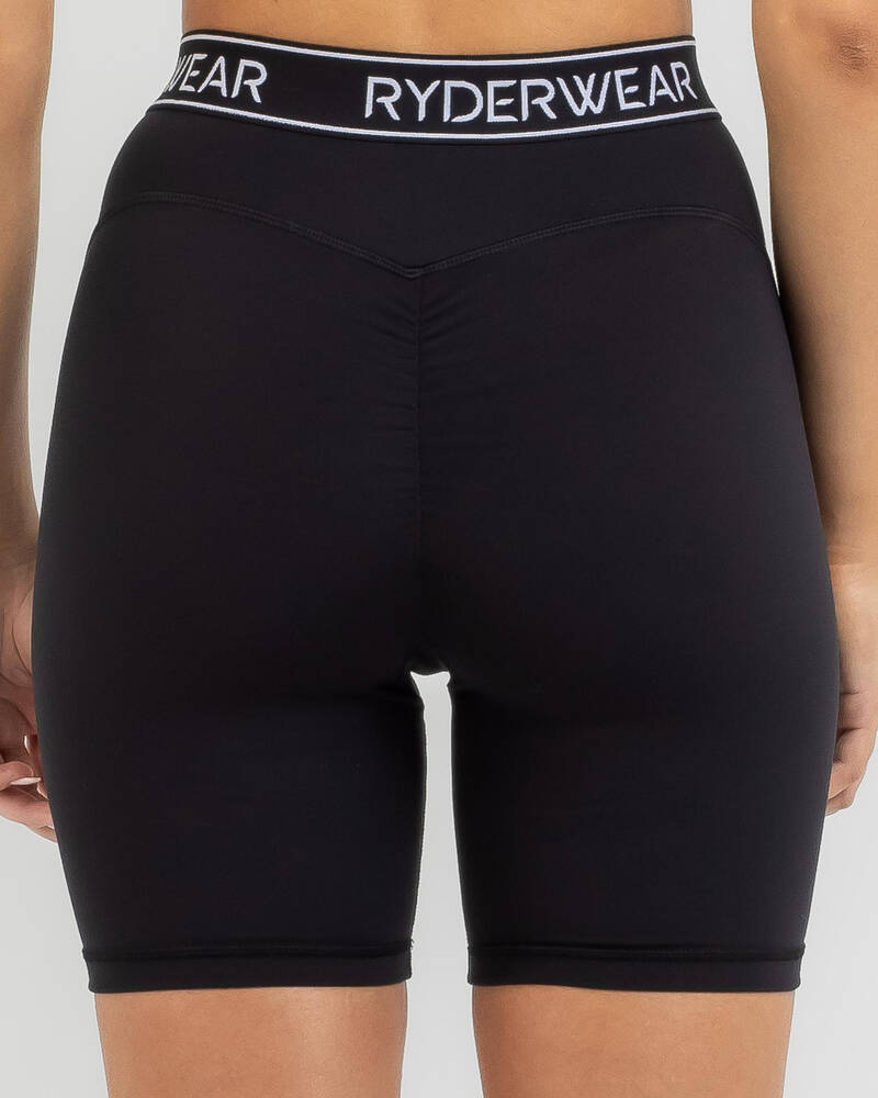 Ryderwear Level Up High Waisted Scrunch Bike Shorts for Womens