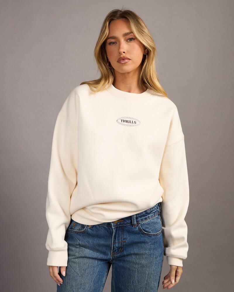 Thrills Vanished Slouch Crew Sweatshirt for Womens