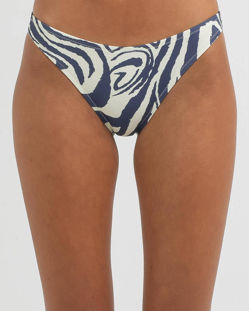 Quiksilver Zebradelia High Cut Bikini Bottom for Womens