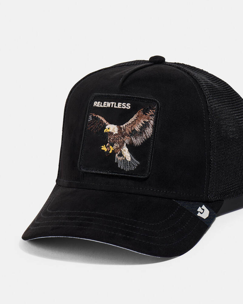 Goorin Bros Suede Relentless Eagle Trucker Cap for Mens