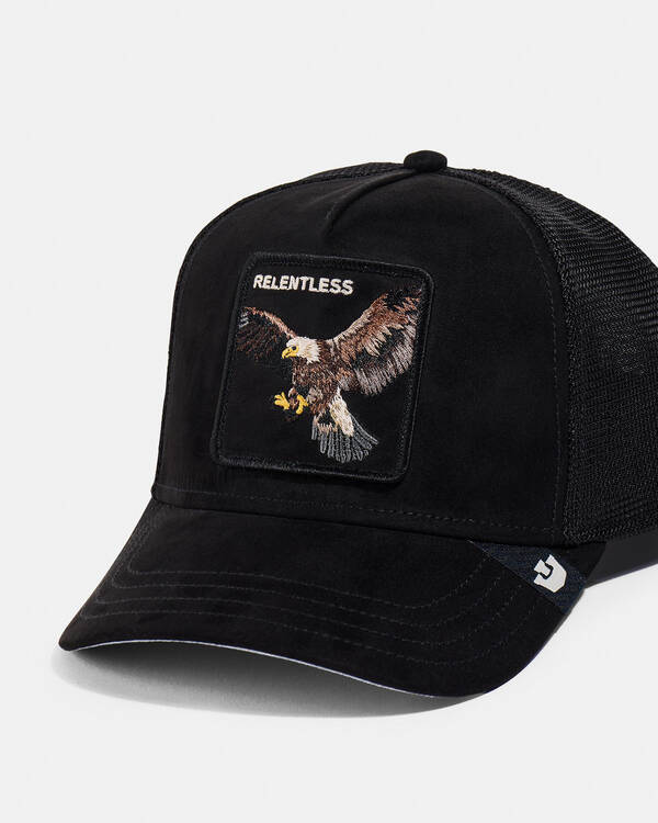 Goorin Bros Suede Relentless Eagle Trucker Cap for Mens
