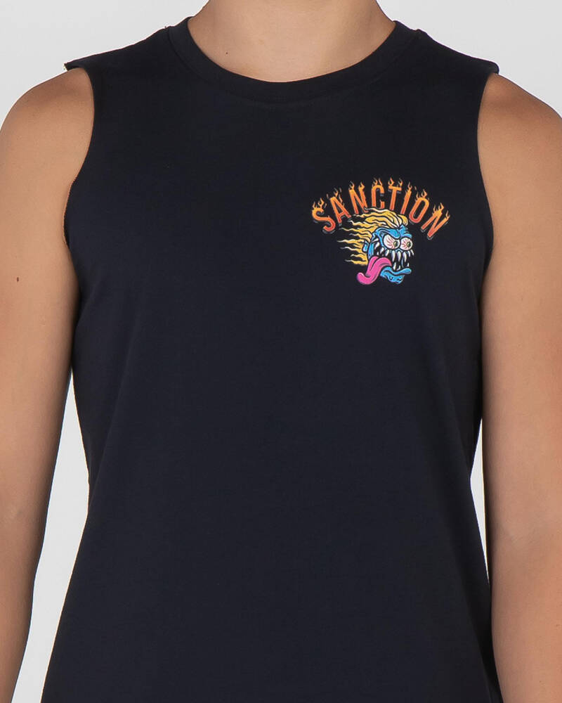 Sanction Boys' Moto Monster Muscle Tank for Mens